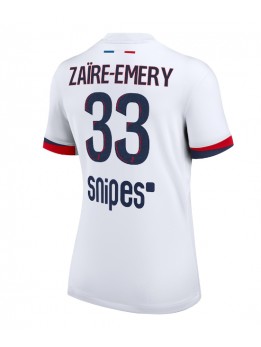 Paris Saint-Germain Warren Zaire-Emery #33 Auswärtstrikot für Frauen 2025-26 Kurzarm